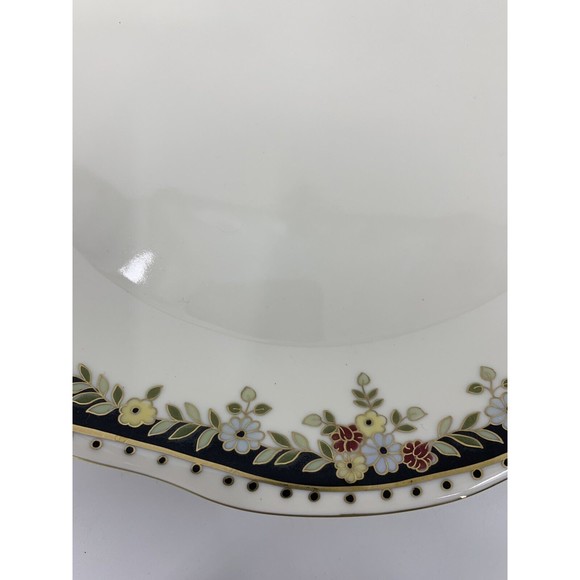 Zsolnay Hungary Bone China Sissy Pattern Gold Tea  Serving Platter Large - Picture 8 of 8